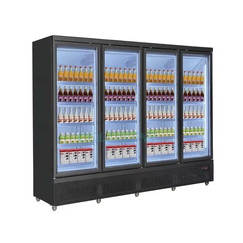 Vitrina frigorifica verticala pentru racoritoare cu 4 usi, MODACO, model Aurora