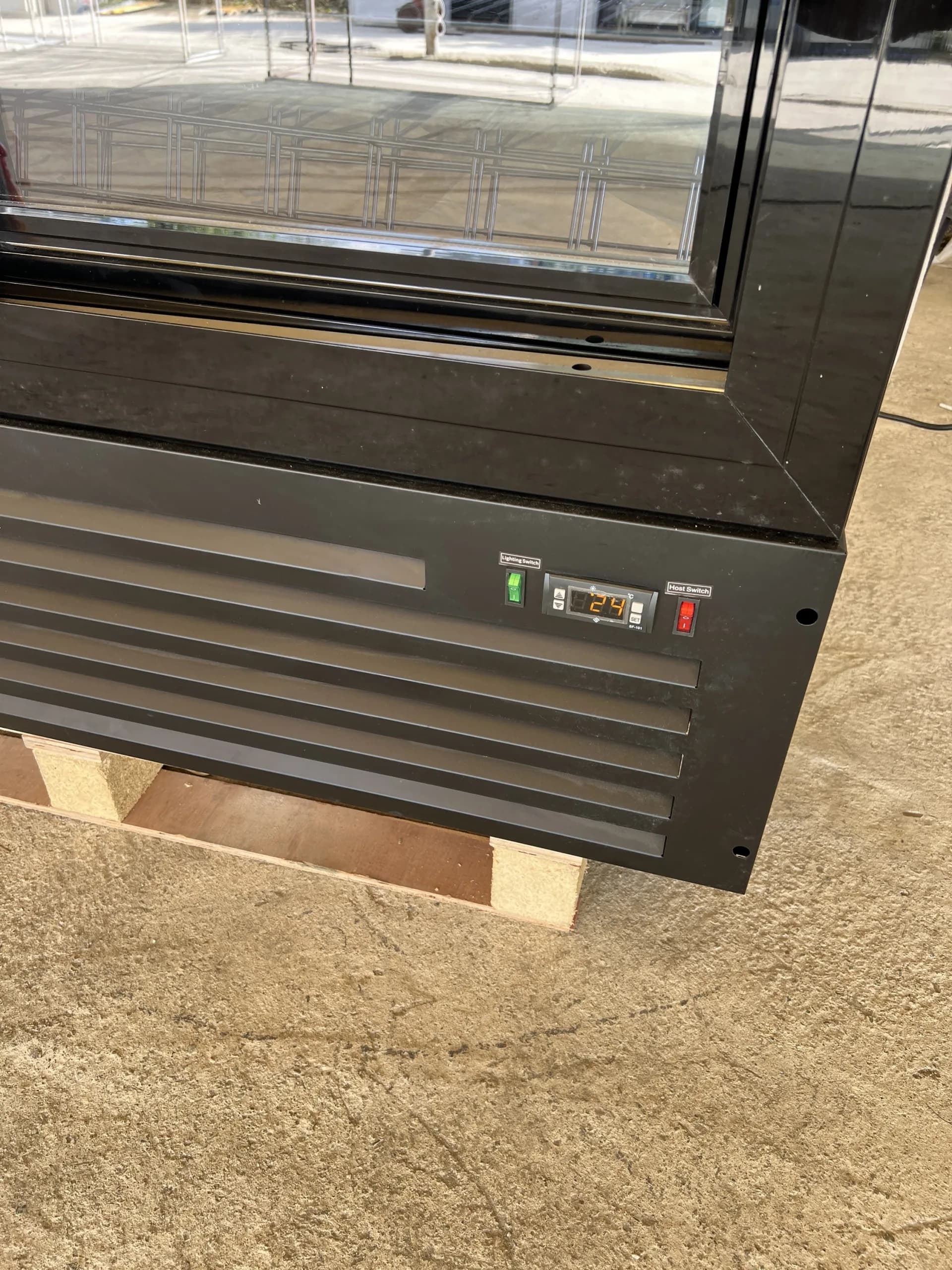 Vitrina frigorifica dubla, usi glisante